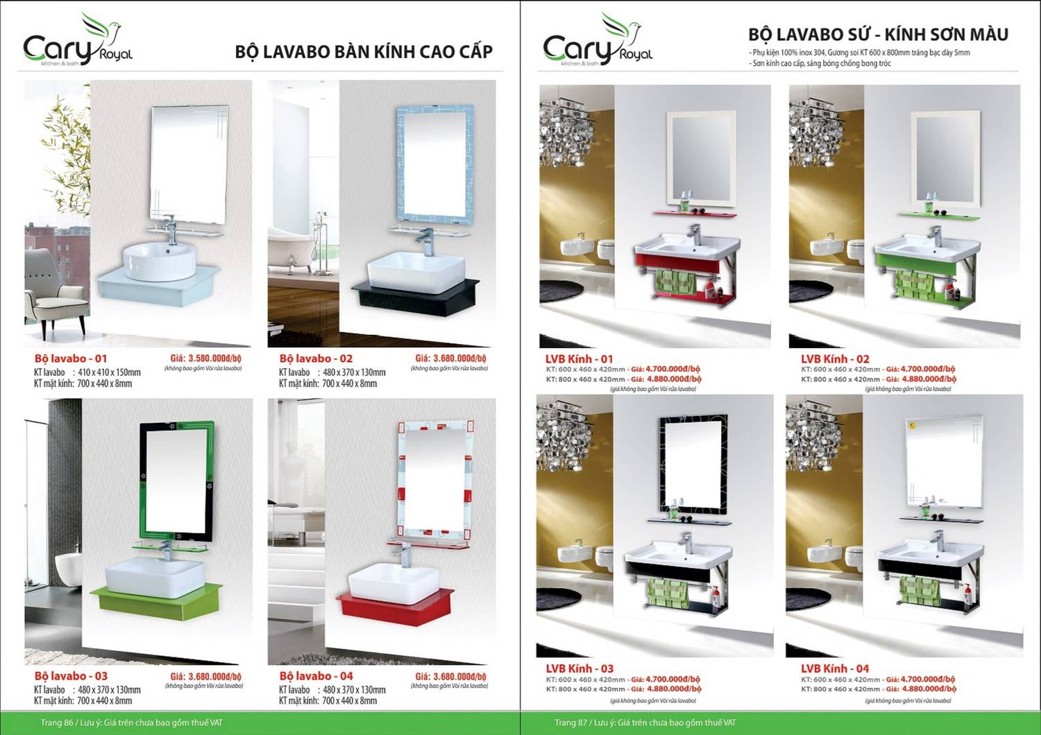 Thiết bị vệ sinh CARY ROYAL Catalogue và Bảng giá mới nhất 2024 - 2025 /Page 44